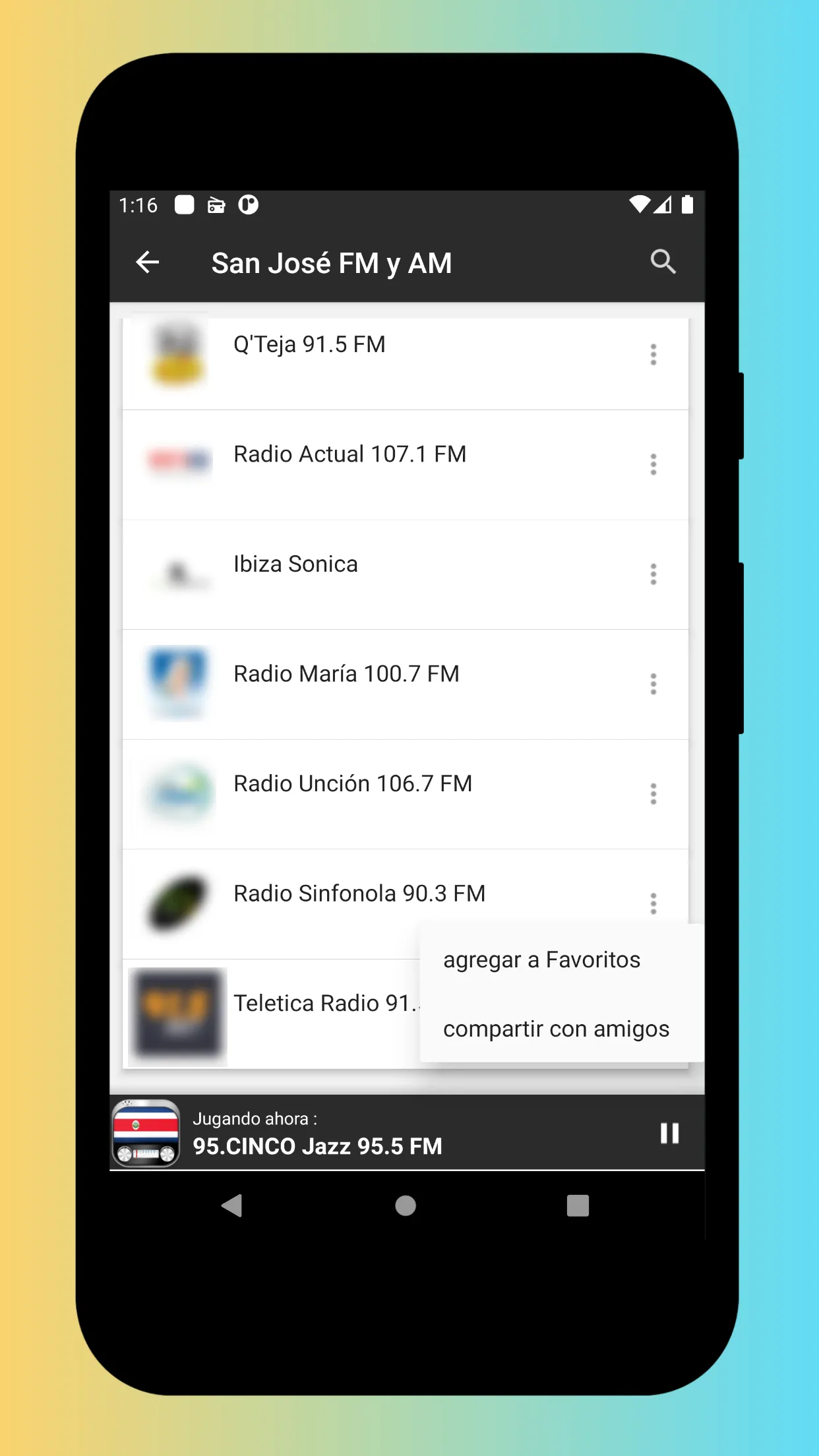 Radio Costa Rica: Radio Online | Indus Appstore | Screenshot