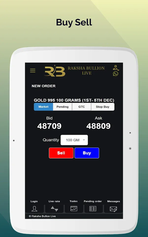 Raksha Bullion Live | Indus Appstore | Screenshot