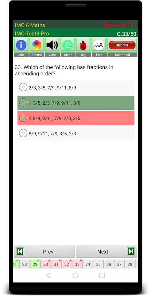 IMO 6 Maths Olympiad | Indus Appstore | Screenshot