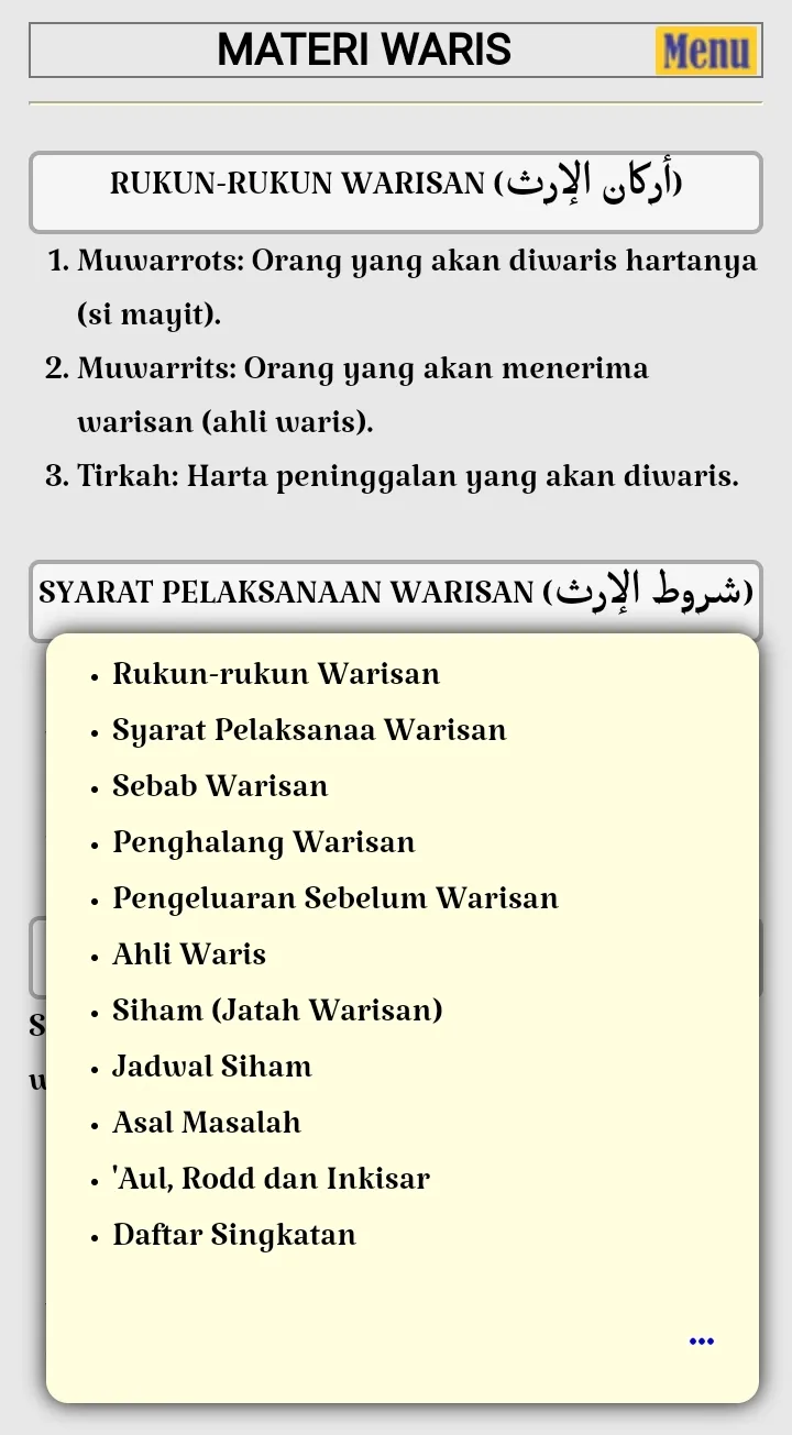 Kalkulator Waris Syafi'iyah | Indus Appstore | Screenshot