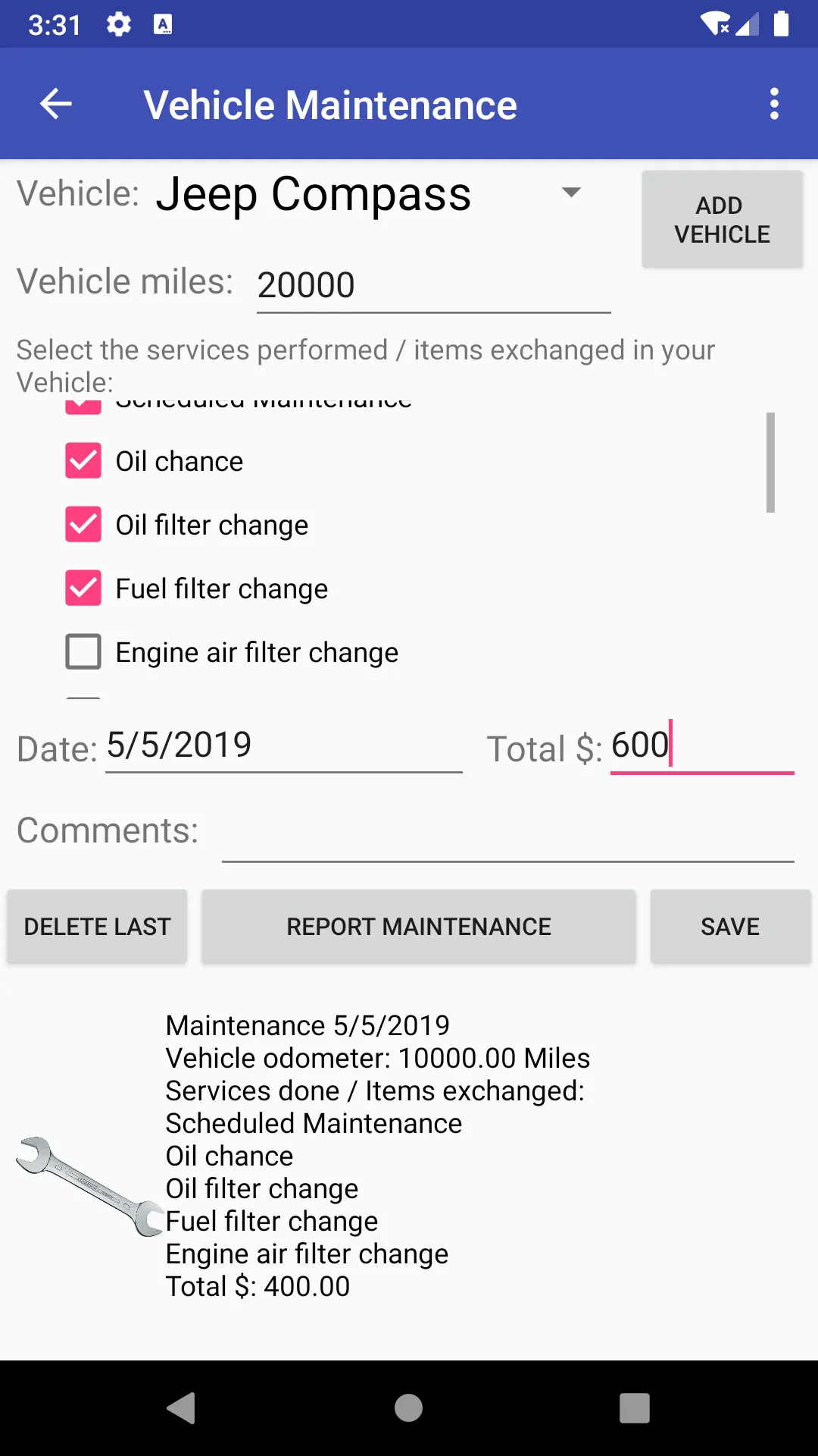 Fuel Consumption | Indus Appstore | Screenshot