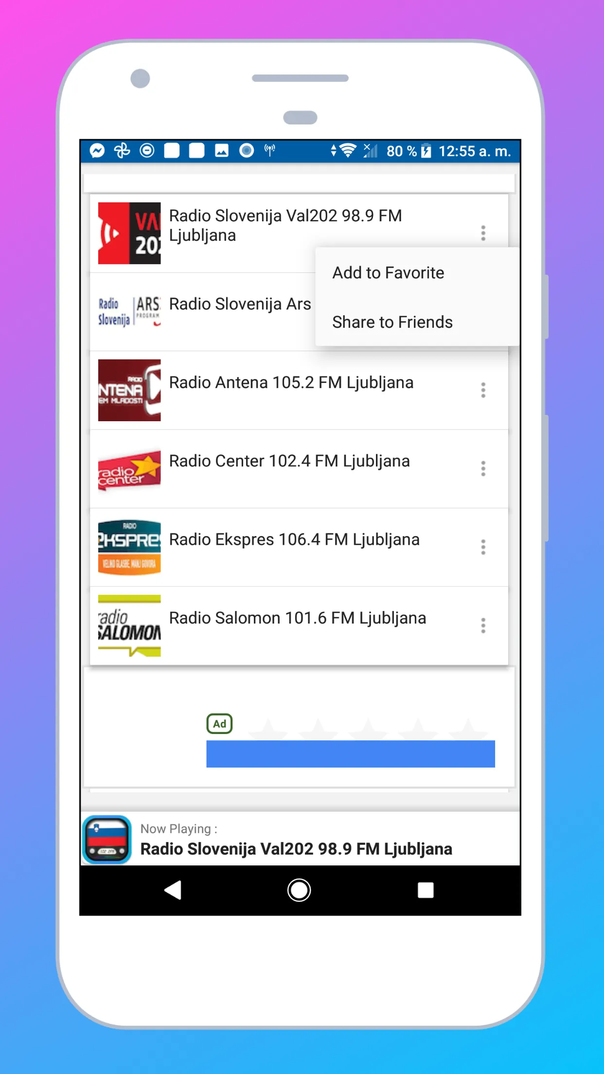 Radio Slovenia + Radio Online | Indus Appstore | Screenshot