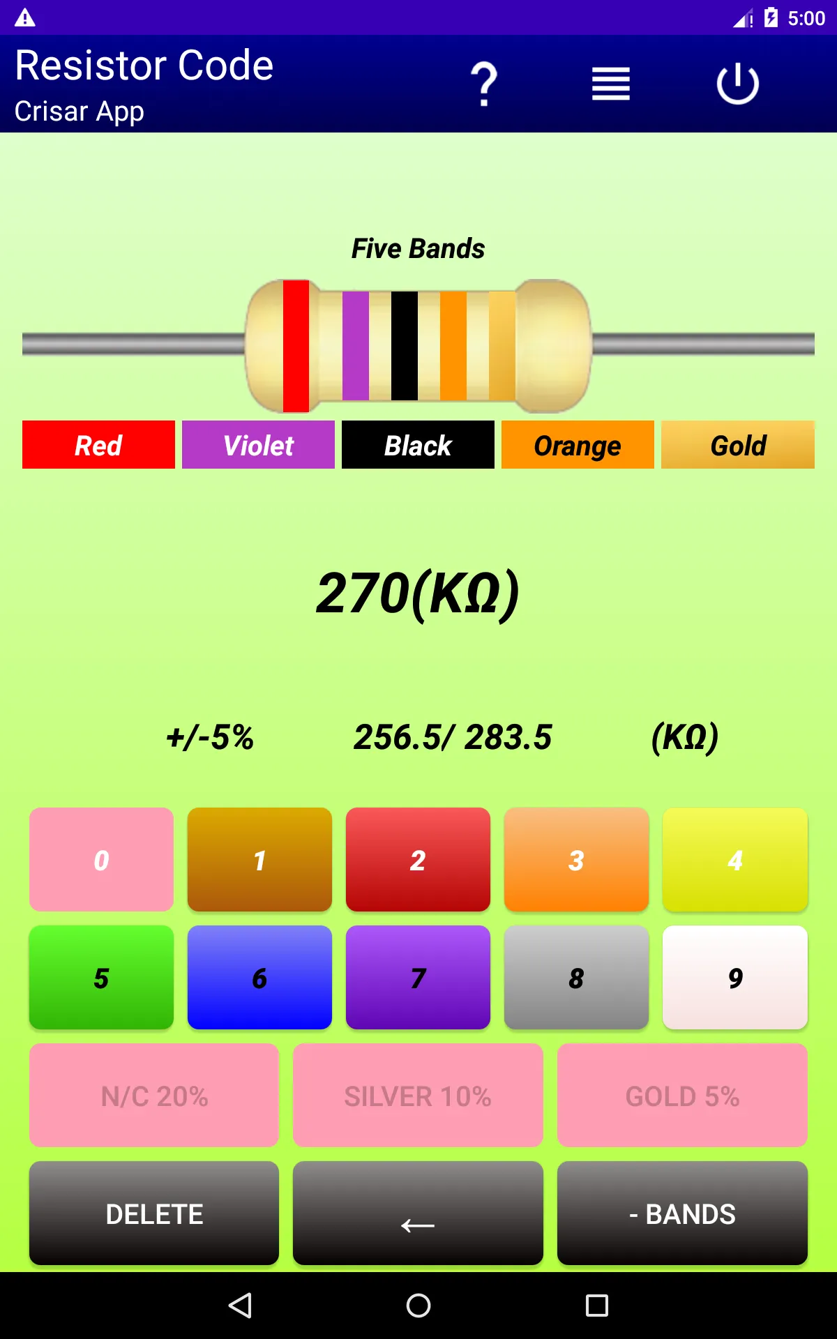 Resistor Code | Indus Appstore | Screenshot