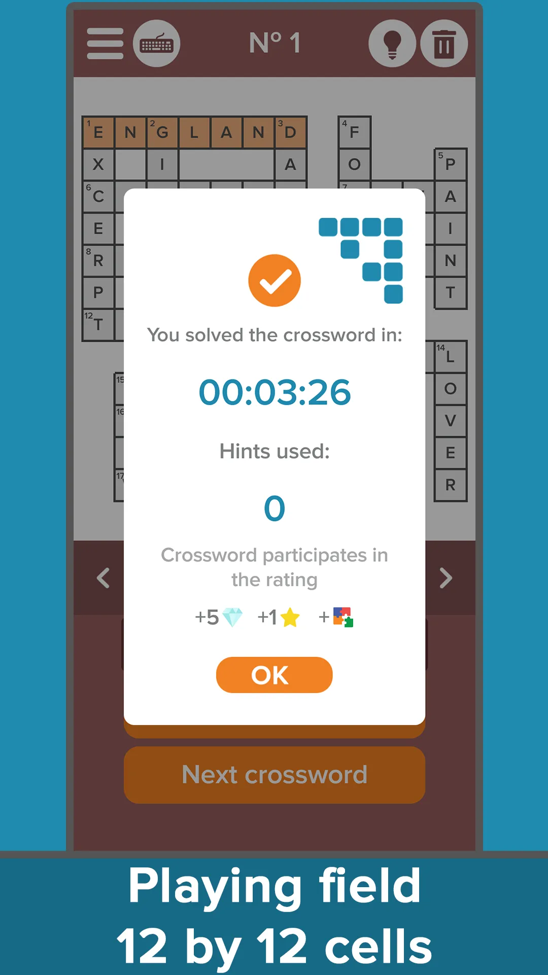 Crossword: Puzzle collection | Indus Appstore | Screenshot