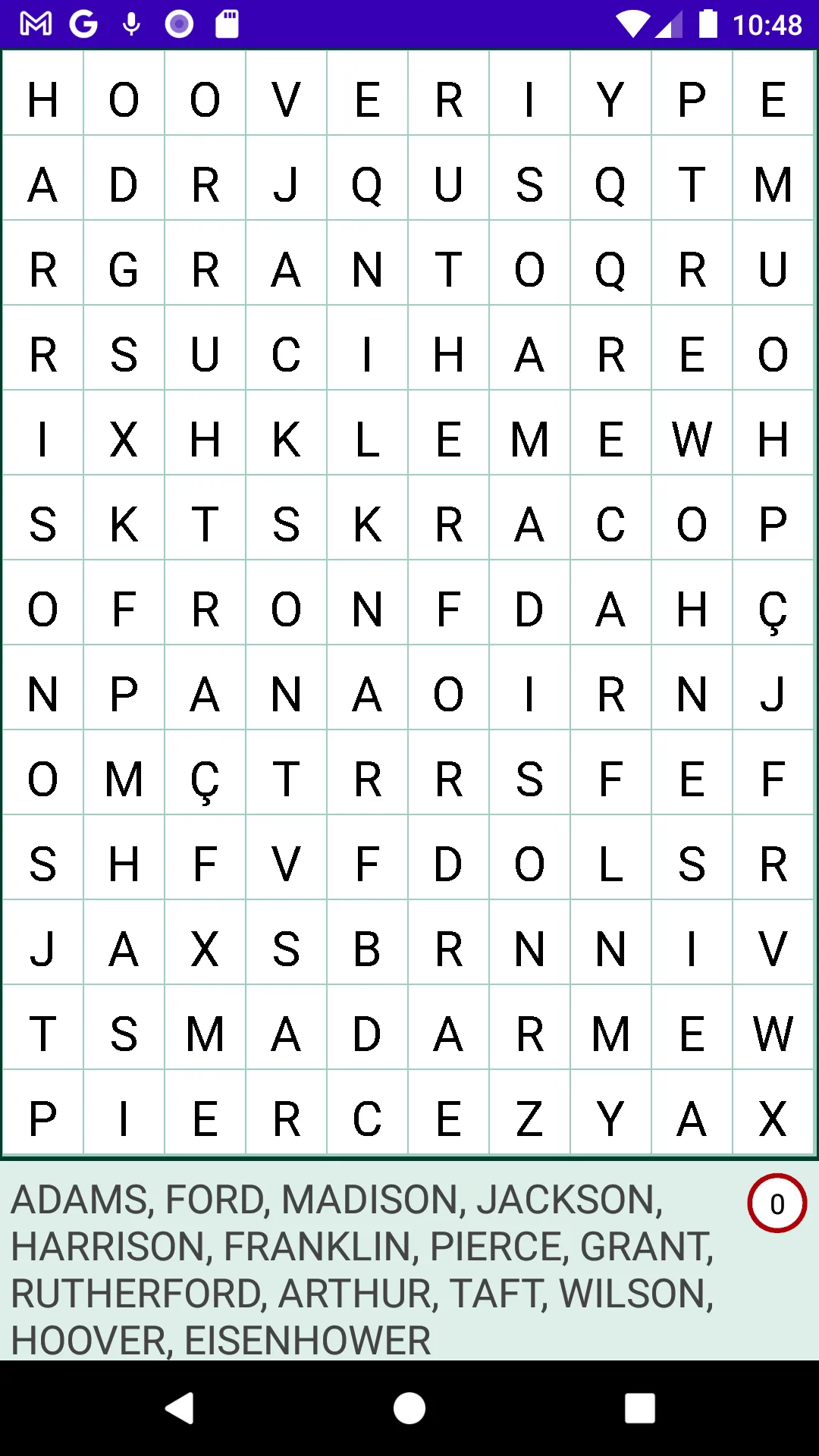 Word search | Indus Appstore | Screenshot