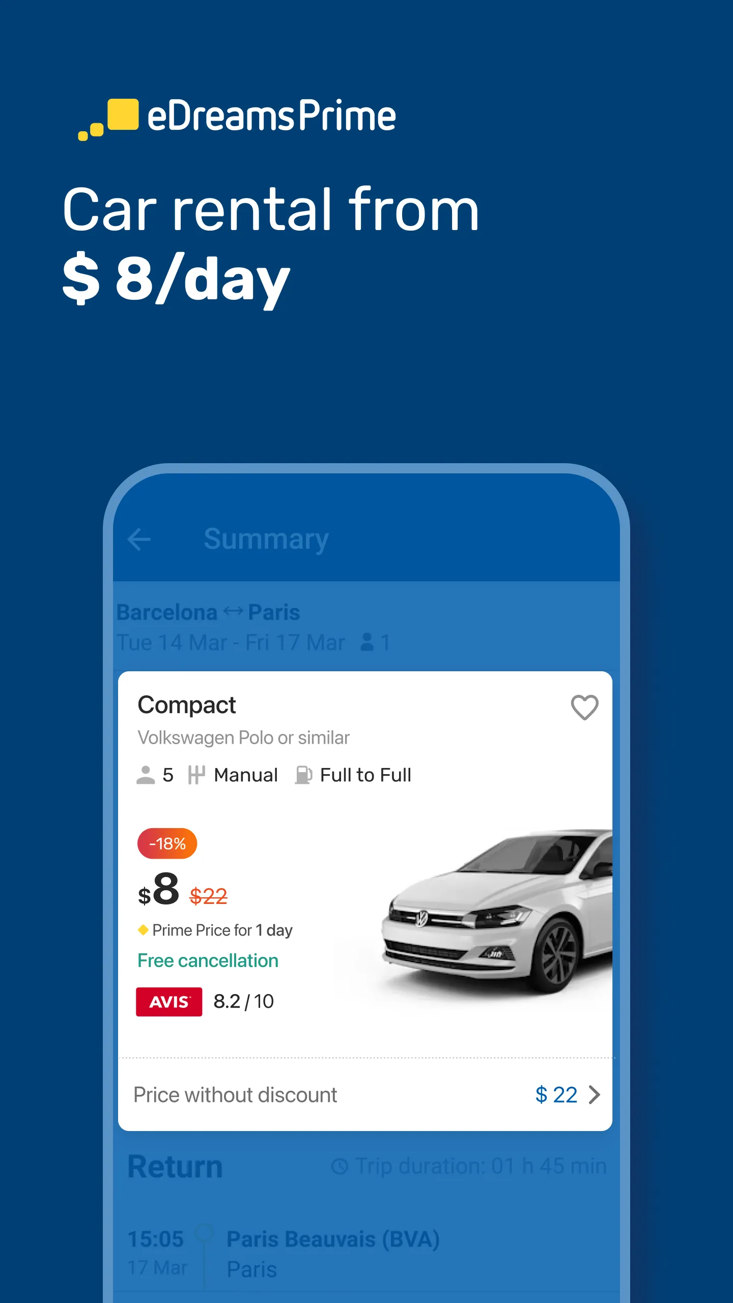 eDreams: Flights, Hotels, Cars | Indus Appstore | Screenshot