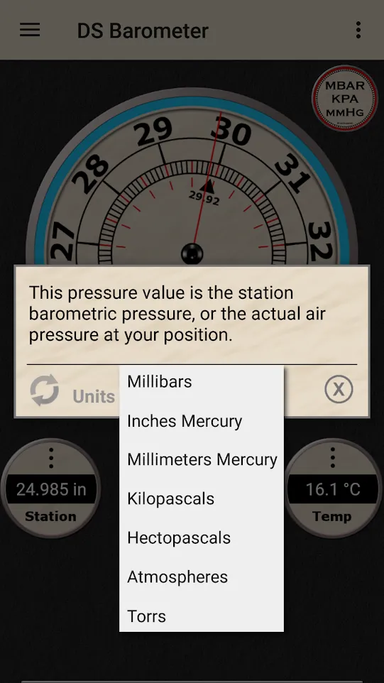 DS Barometer - Altimeter and W | Indus Appstore | Screenshot