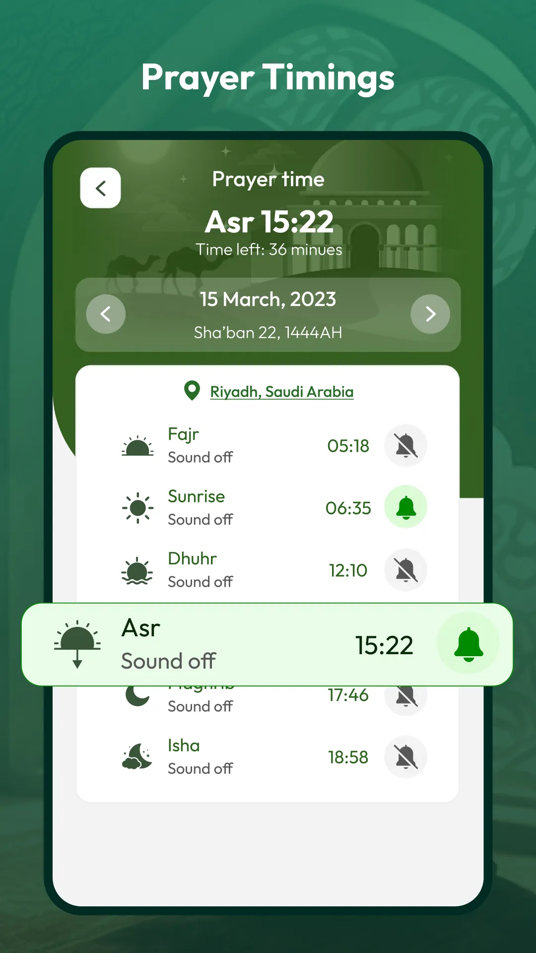 Prayer Times & Qibla Finder | Indus Appstore | Screenshot