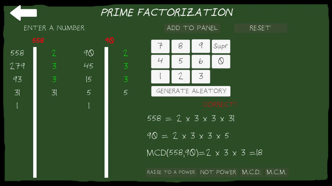 Prime numbers and factorizatio | Indus Appstore | Screenshot