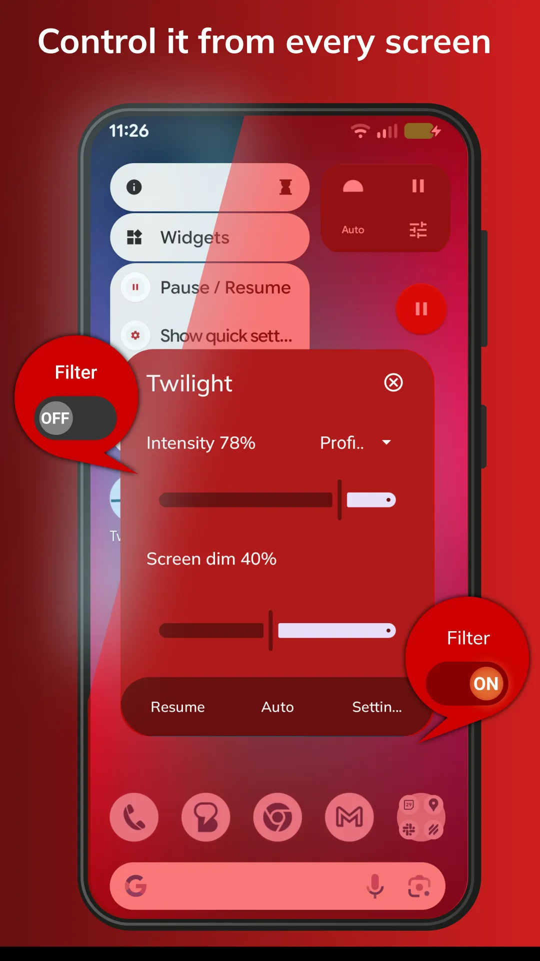 Twilight: Blue light filter | Indus Appstore | Screenshot