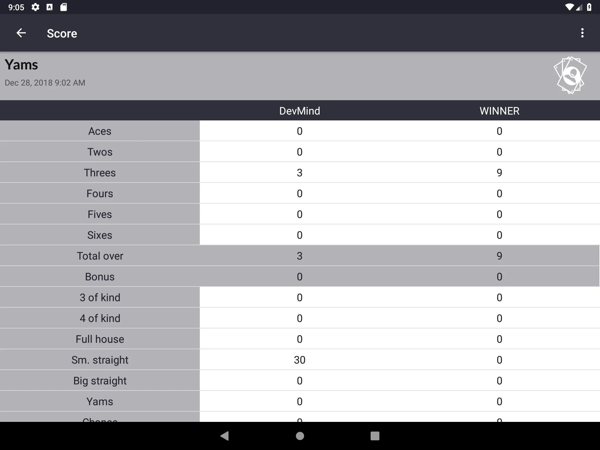 Game scores | Indus Appstore | Screenshot