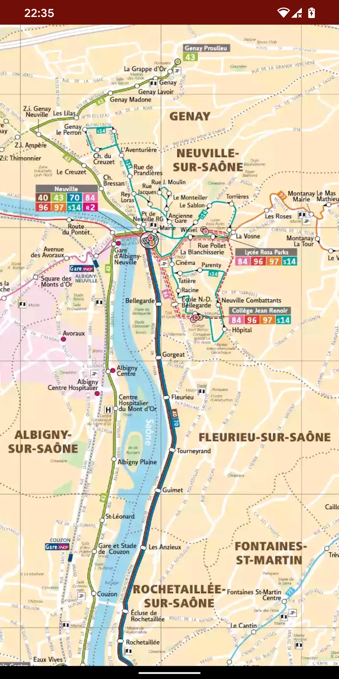 Lyon Metro Map (Offline) | Indus Appstore | Screenshot