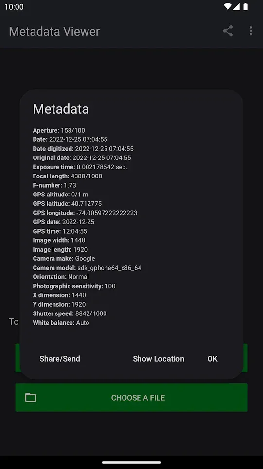 Photo Metadata Viewer | Indus Appstore | Screenshot