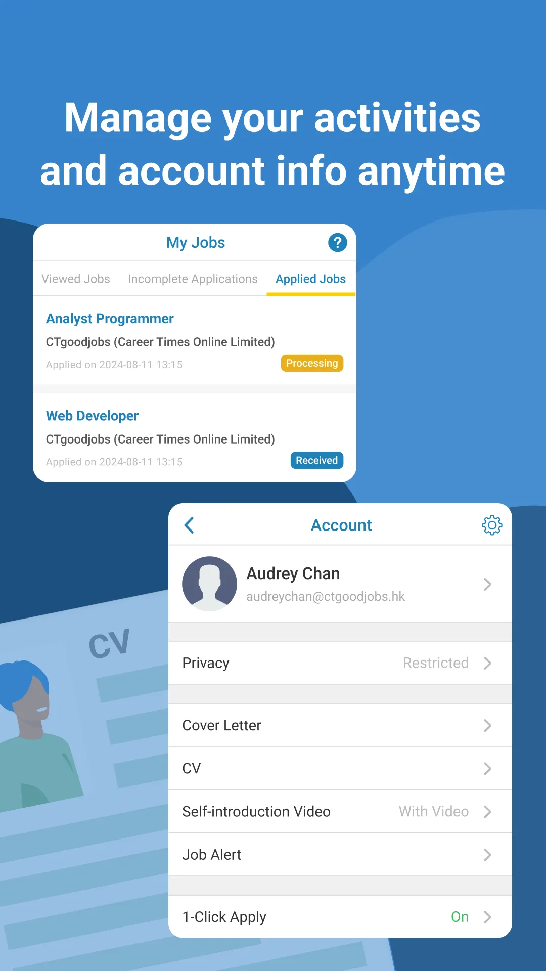 CTgoodjobs - Job Search | Indus Appstore | Screenshot