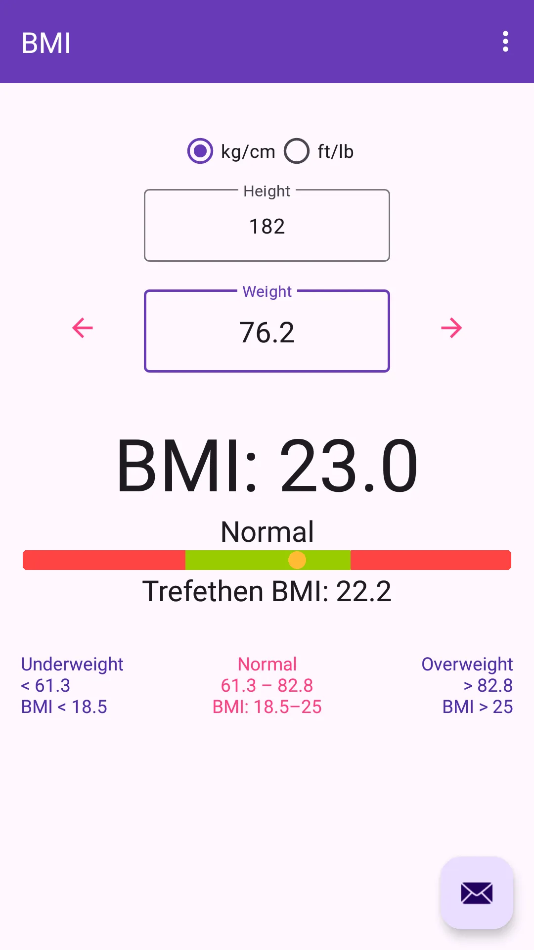 BMI Body Mass Index | Indus Appstore | Screenshot