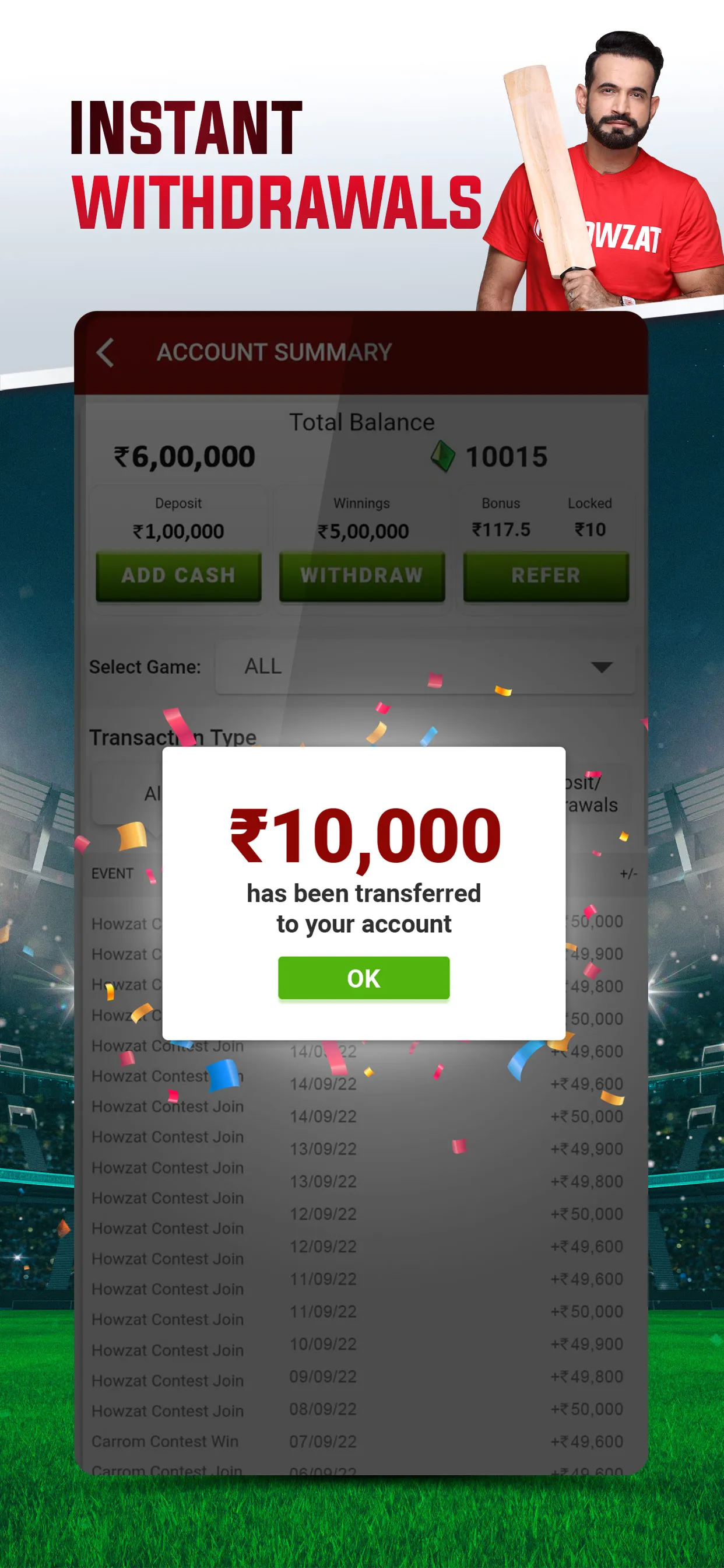 Howzat - Fantasy Cricket App | Indus Appstore | Screenshot