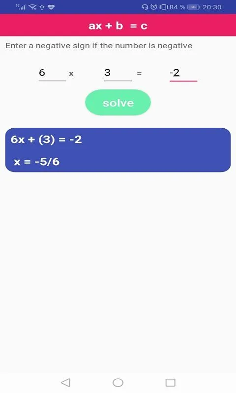 Equation solver | Indus Appstore | Screenshot