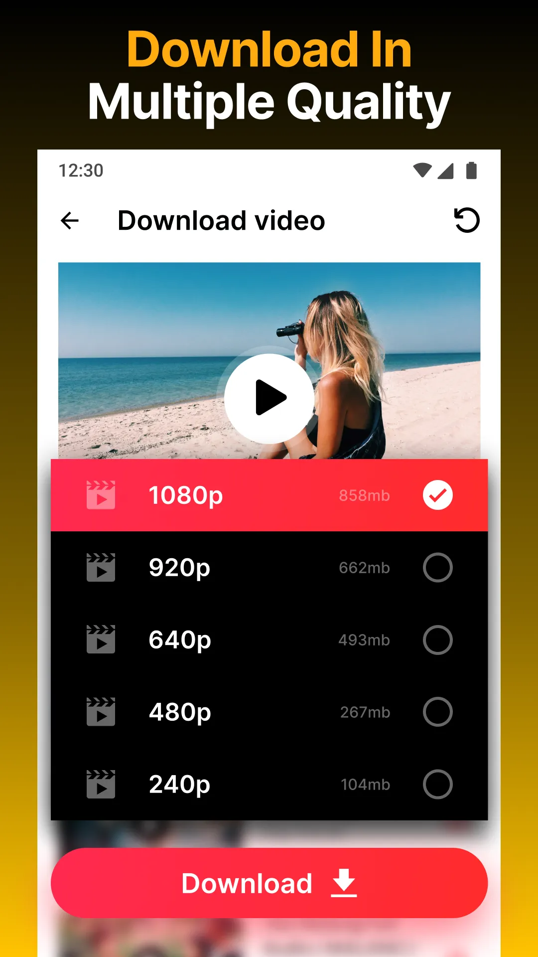 Video Downloader HD - Vidow | Indus Appstore | Screenshot