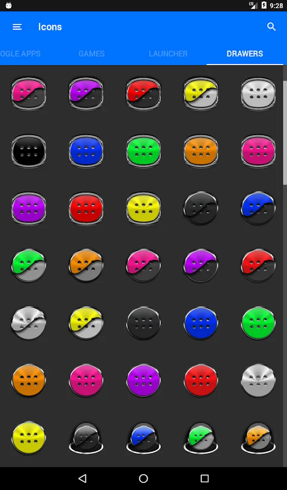 Flat Black and Orange IconPack | Indus Appstore | Screenshot