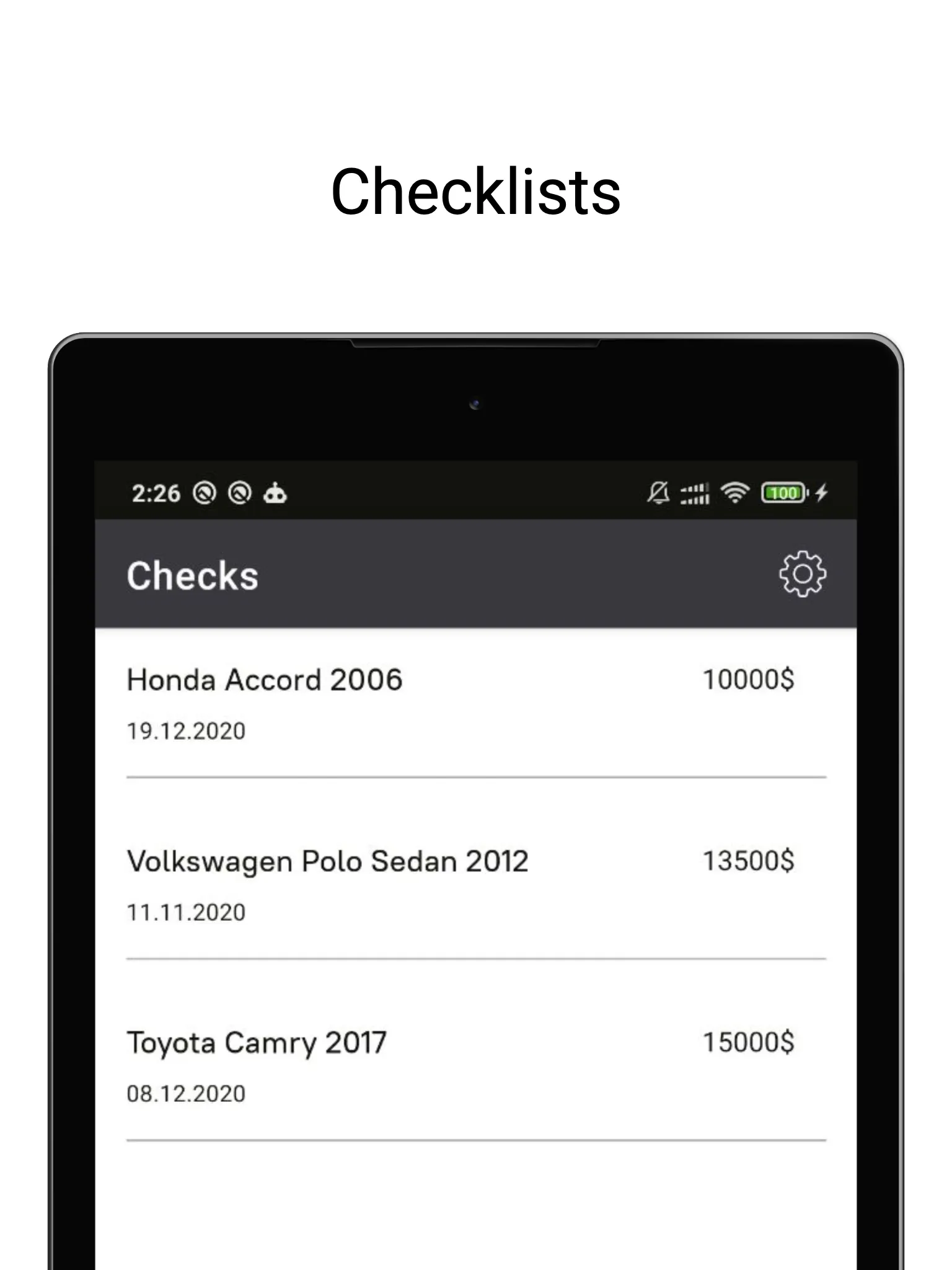 Auto checklist | Indus Appstore | Screenshot