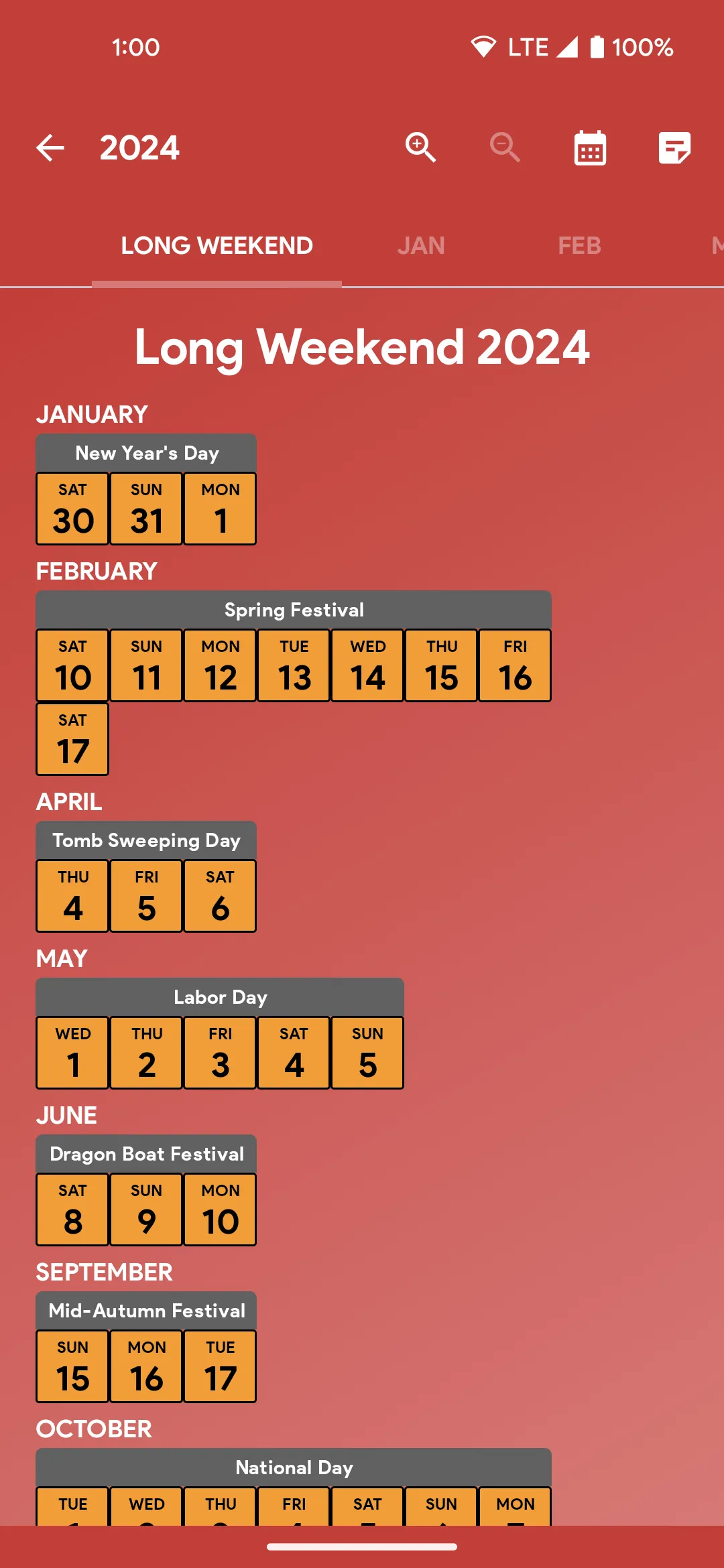 China Calendar - Notes Taking | Indus Appstore | Screenshot