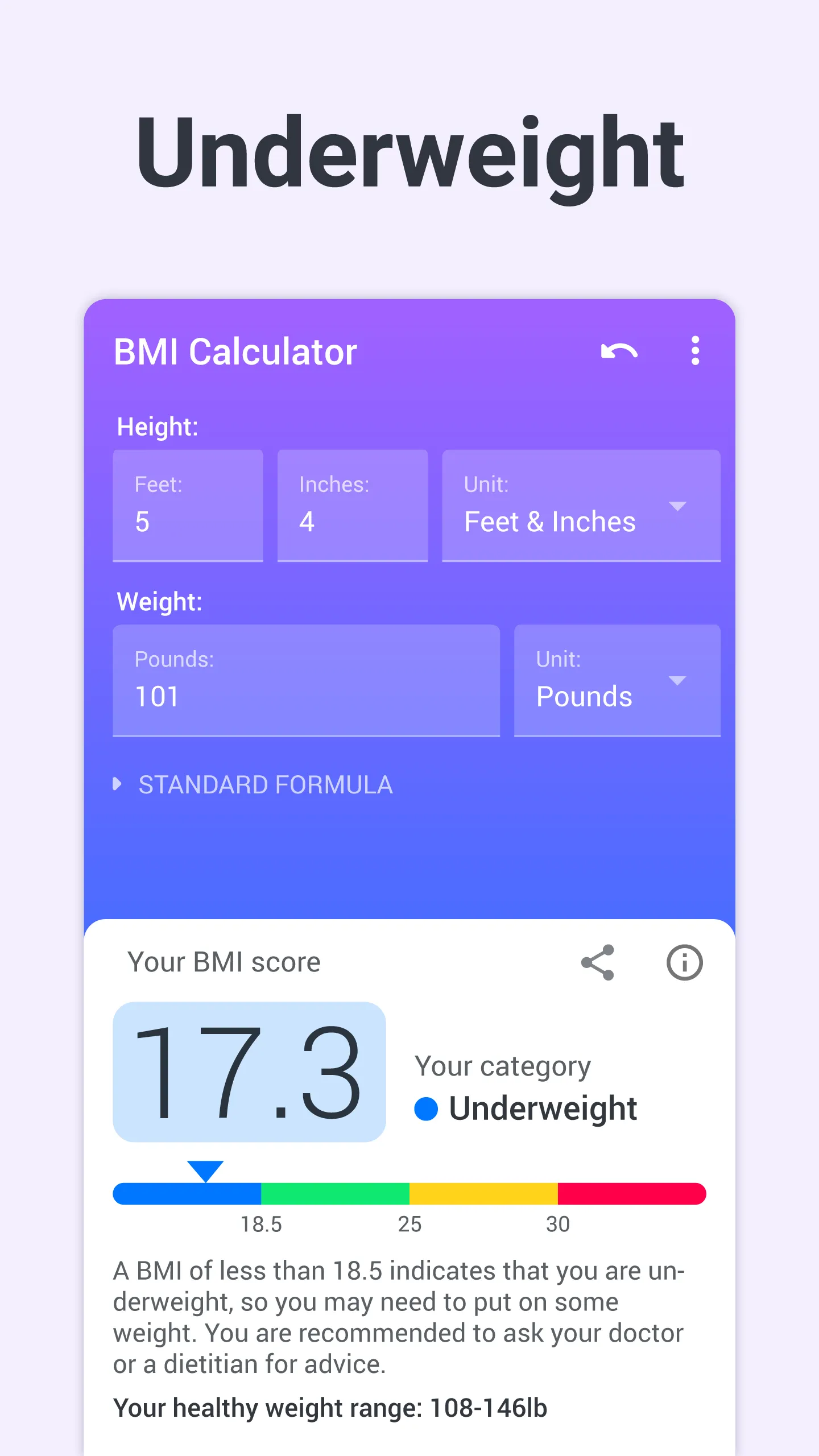 BMI Calculator Body Mass Index | Indus Appstore | Screenshot