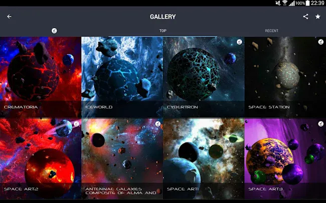 Asteroids 3D live wallpaper | Indus Appstore | Screenshot