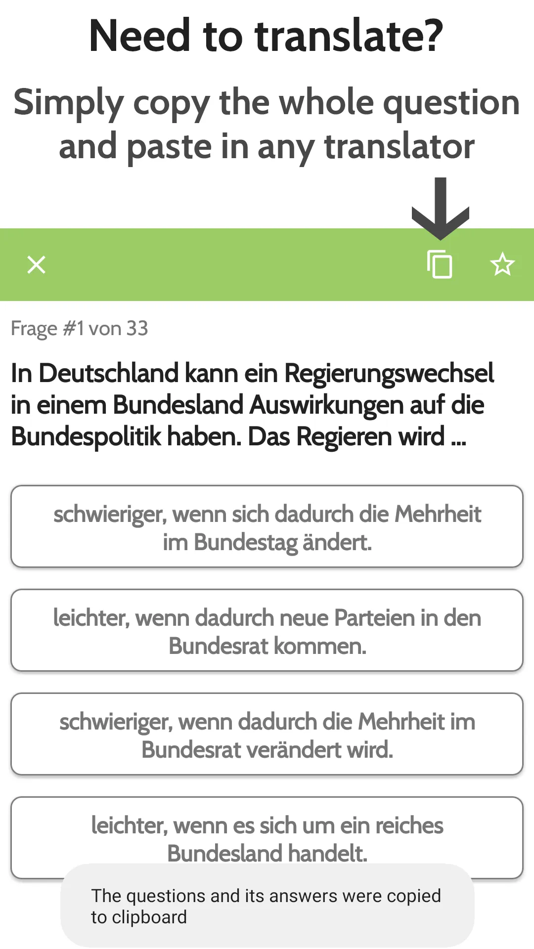 Einbürgerungstest 2024 | Indus Appstore | Screenshot