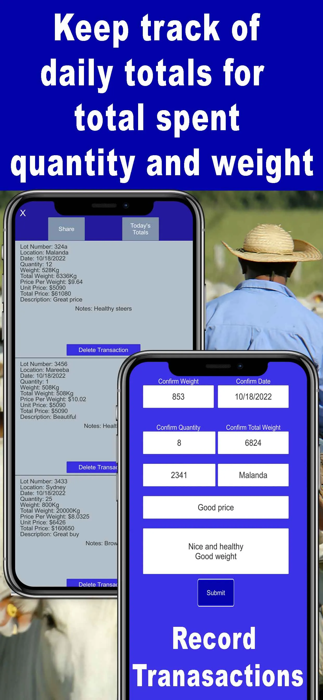 Livestock Auction Calculator | Indus Appstore | Screenshot