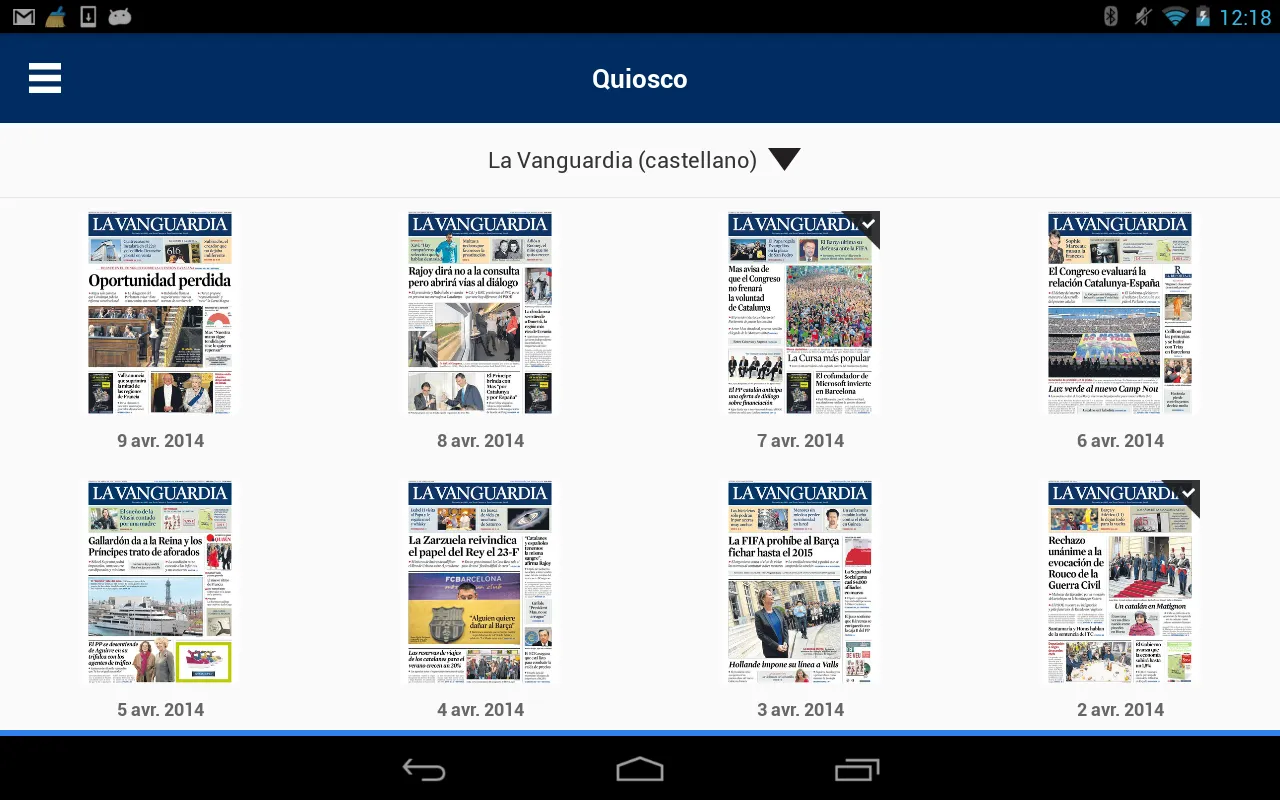 LA VANGUARDIA EDICIÓN IMPRESA | Indus Appstore | Screenshot