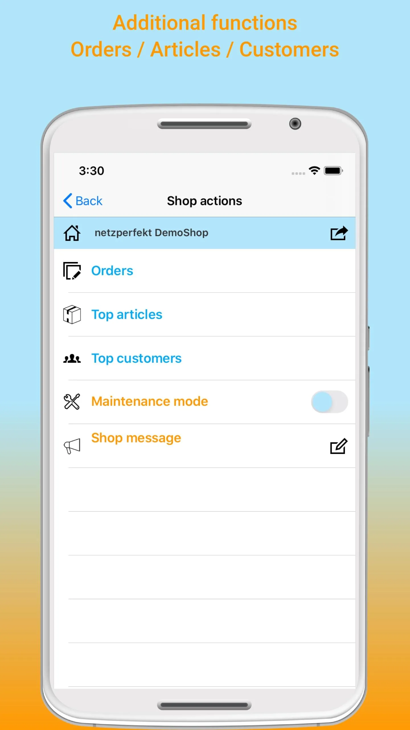 Mobile Shopmanager Shopware | Indus Appstore | Screenshot