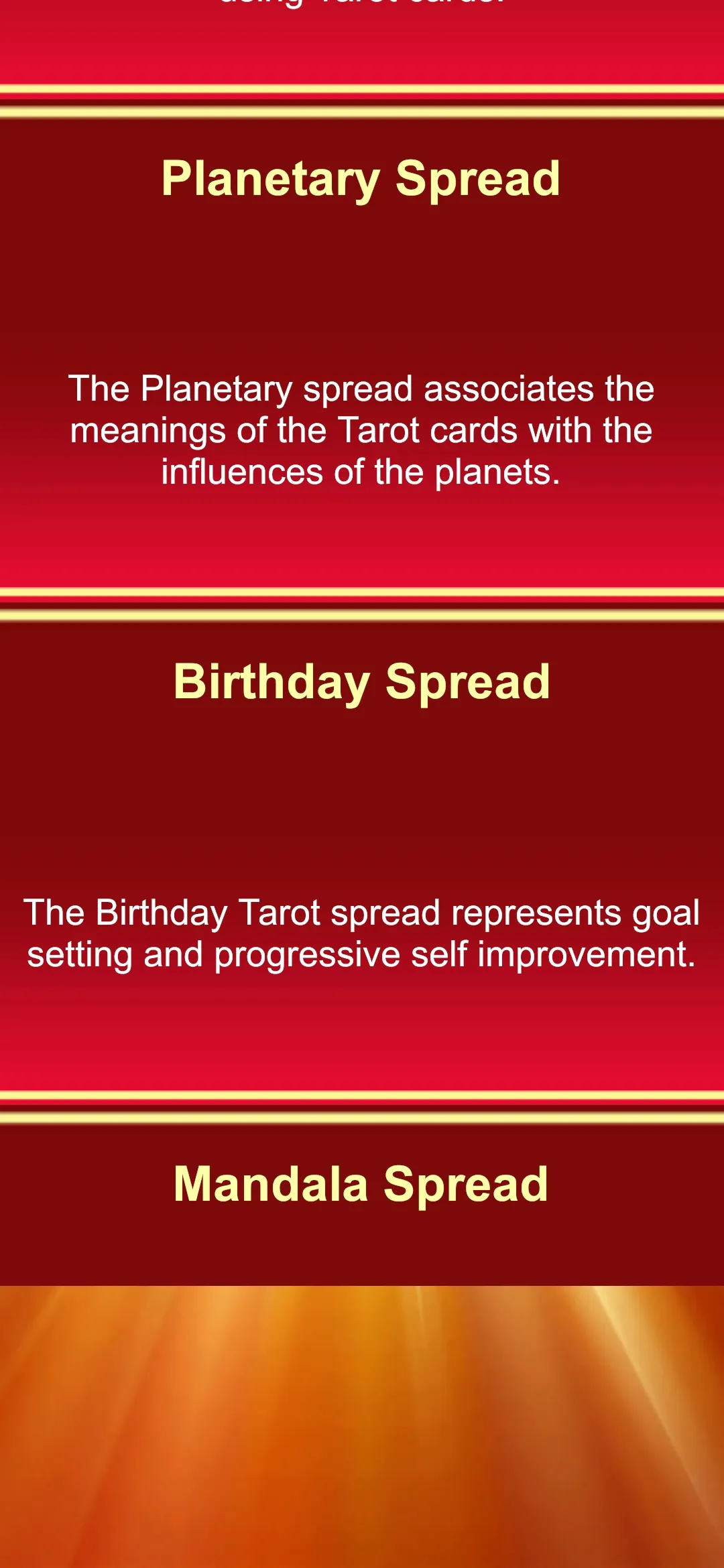 Tarot Fortune Teller | Indus Appstore | Screenshot