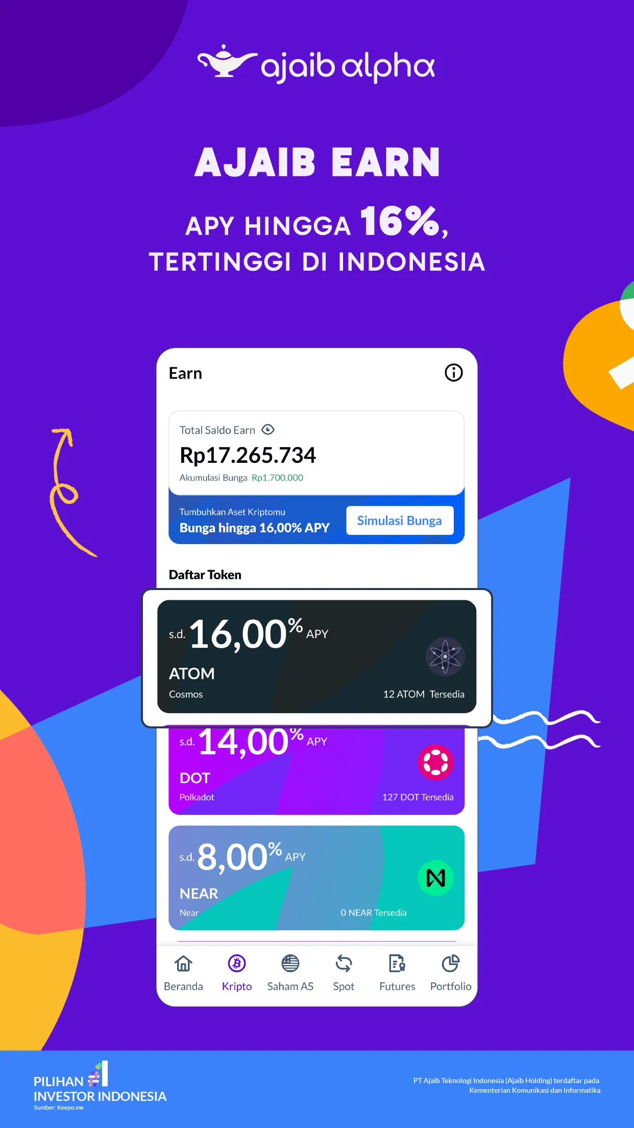 Ajaib Alpha: Crypto & US Stock | Indus Appstore
