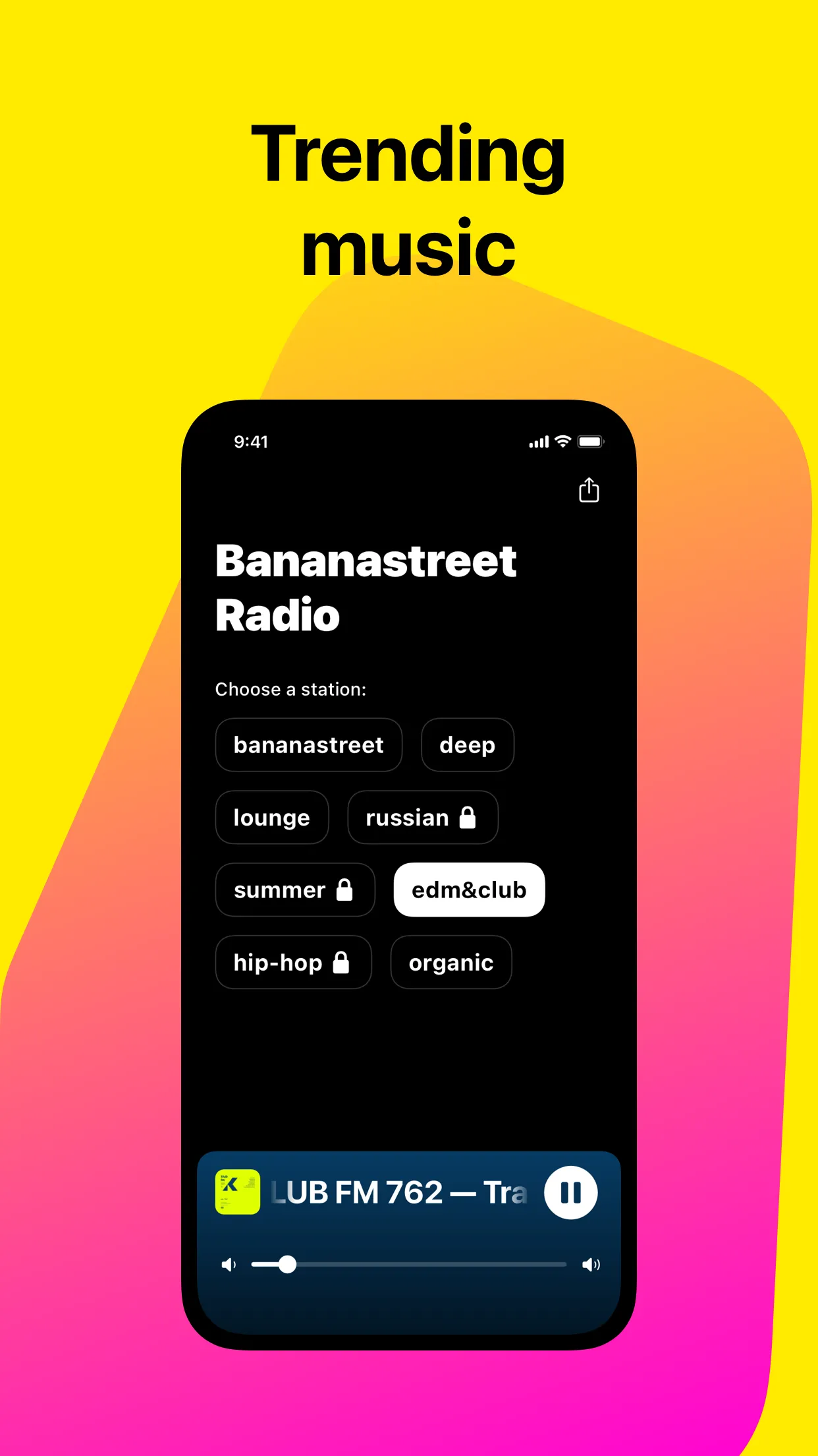 Banana Radio: Deep House & EDM | Indus Appstore | Screenshot