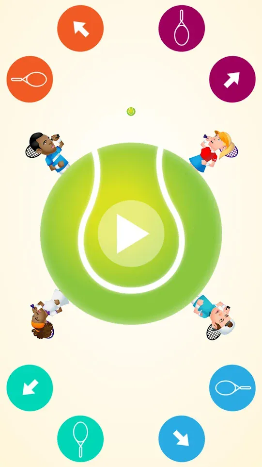 Circular Tennis 2 Player Games | Indus Appstore | Screenshot