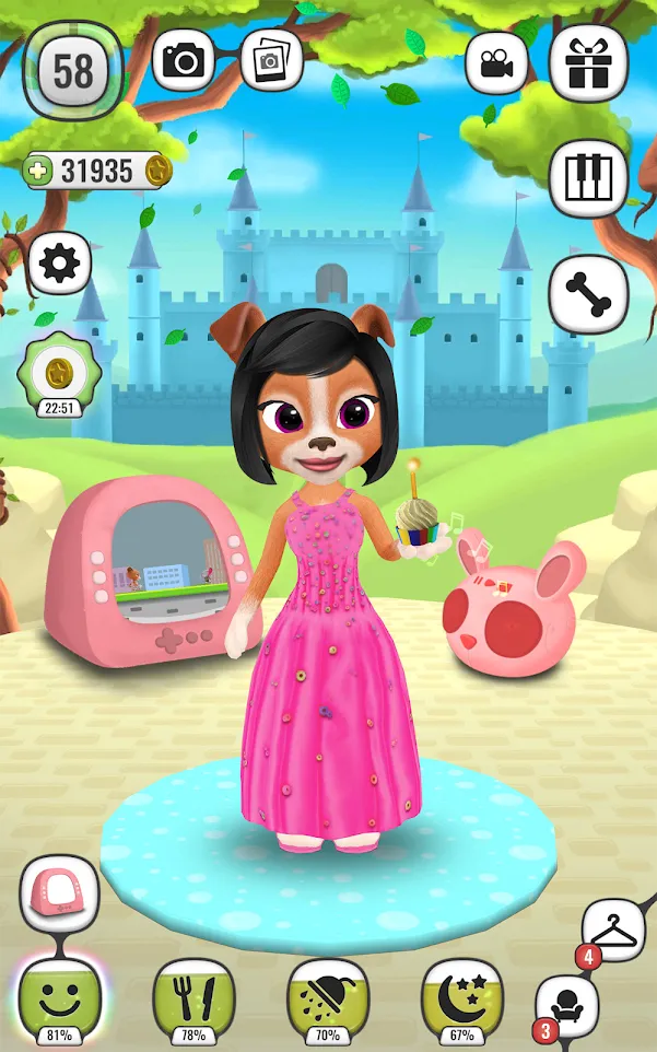 My Talking Lady Dog | Indus Appstore | Screenshot