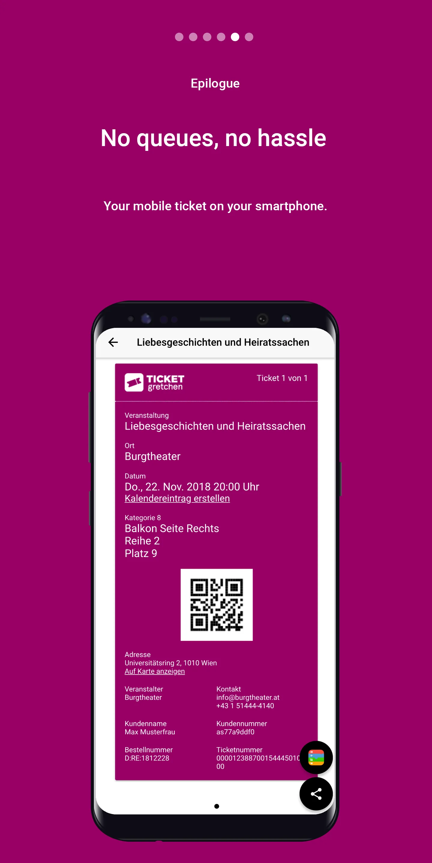 Ticket Gretchen - Event App | Indus Appstore | Screenshot