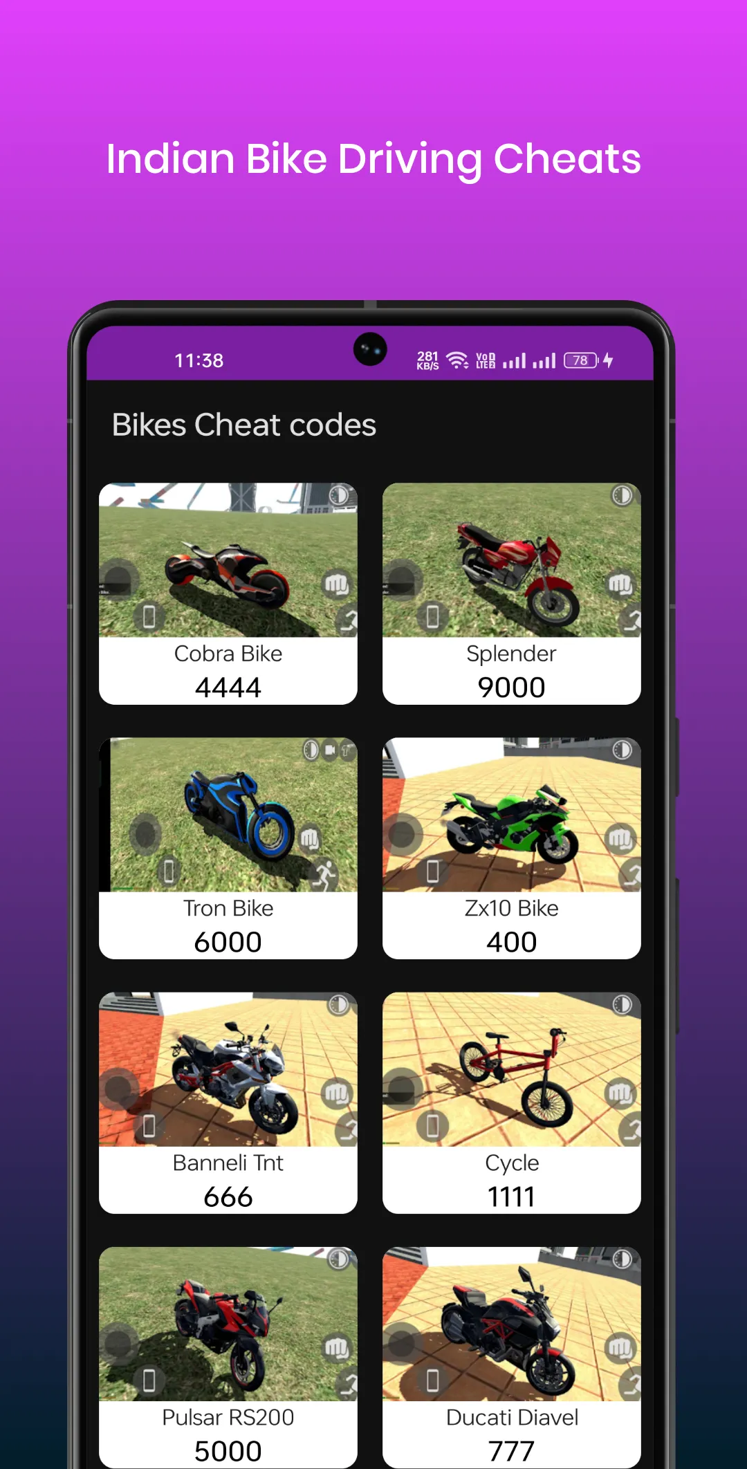 Indian Bike driving cheat code | Indus Appstore | Screenshot