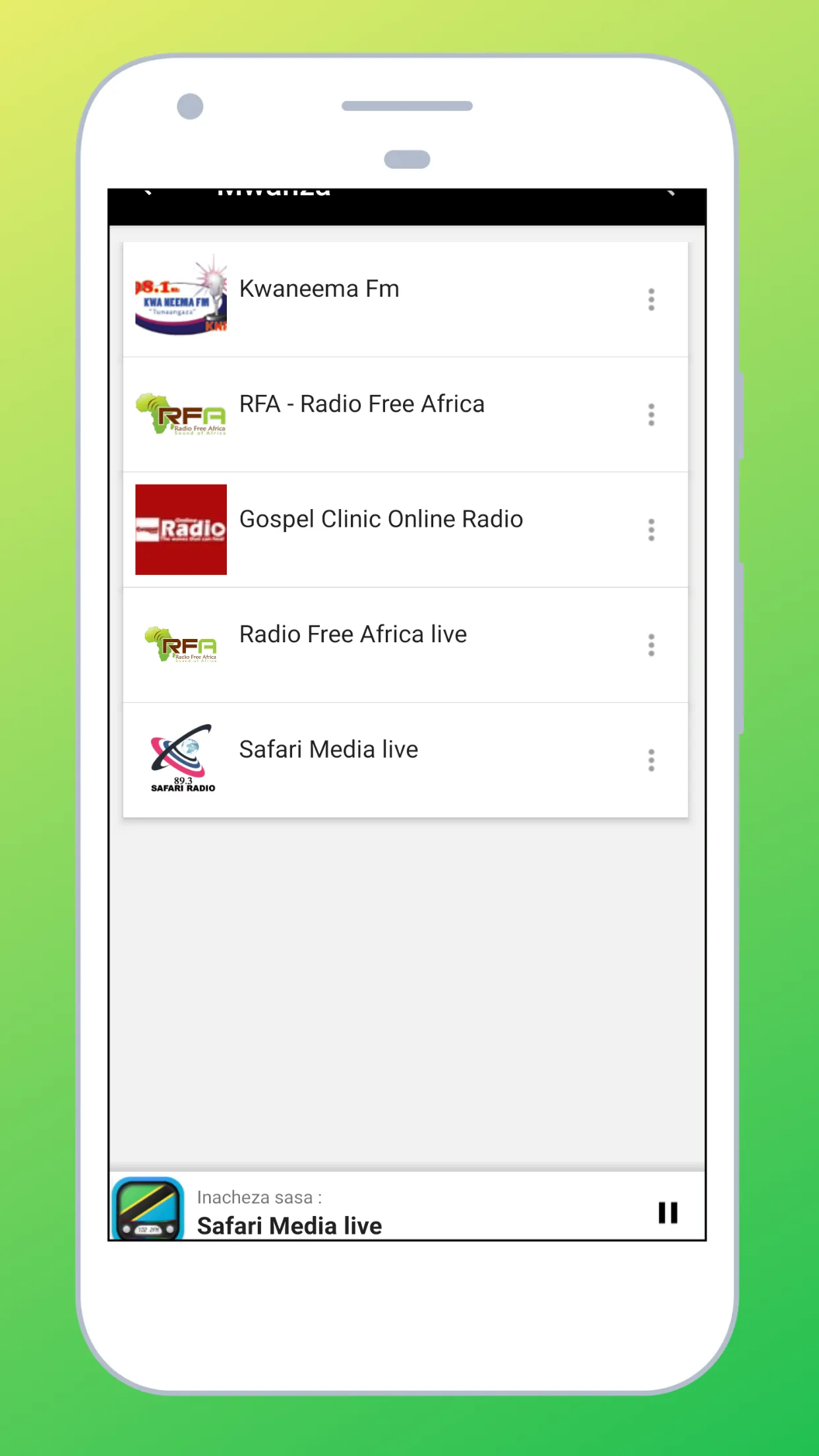 Radio Tanzania + Radio Online | Indus Appstore | Screenshot