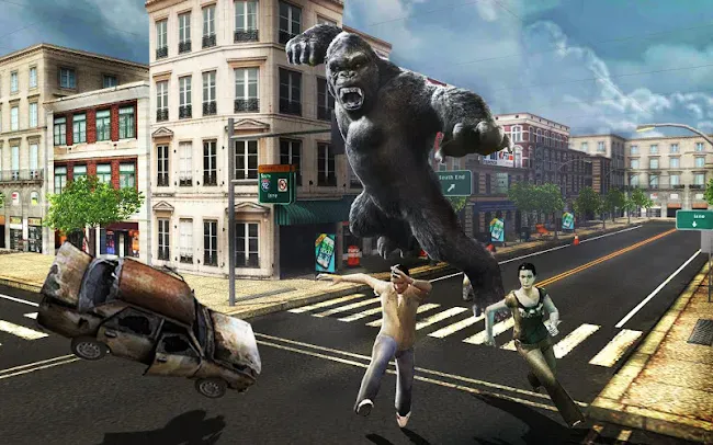 Angry Gorilla City Attack | Indus Appstore | Screenshot