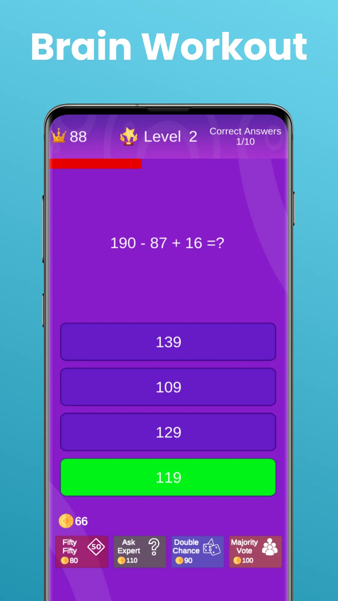 Math Quiz: Brain Training Game | Indus Appstore | Screenshot