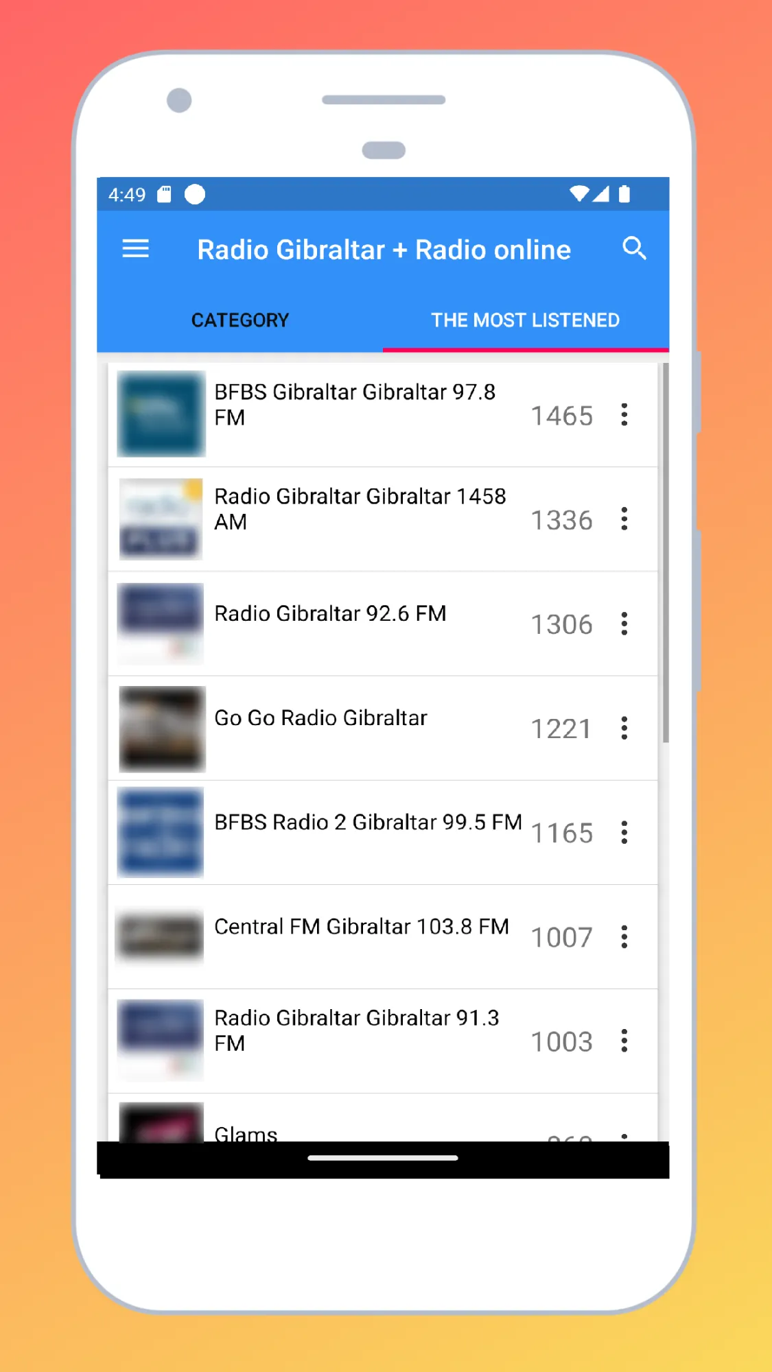 Radio Gibraltar + Radio online | Indus Appstore | Screenshot