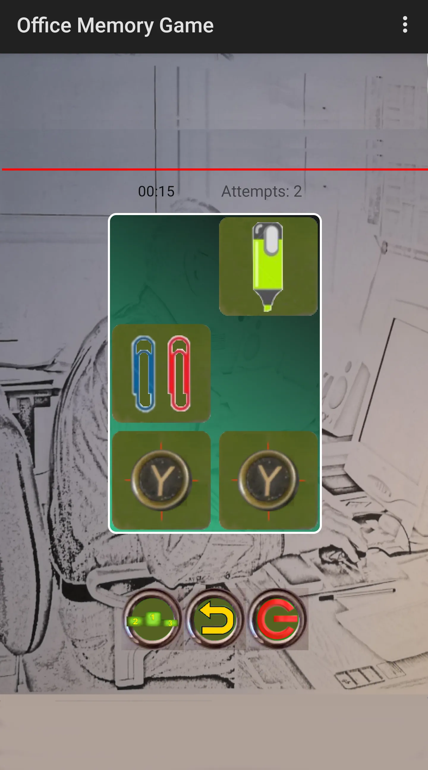 Office memory training game | Indus Appstore | Screenshot