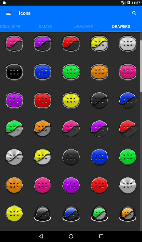 Flat Black and Green IconPack | Indus Appstore | Screenshot