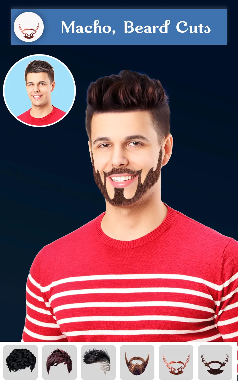 Hairy - Men Hairstyles beard & | Indus Appstore | Screenshot