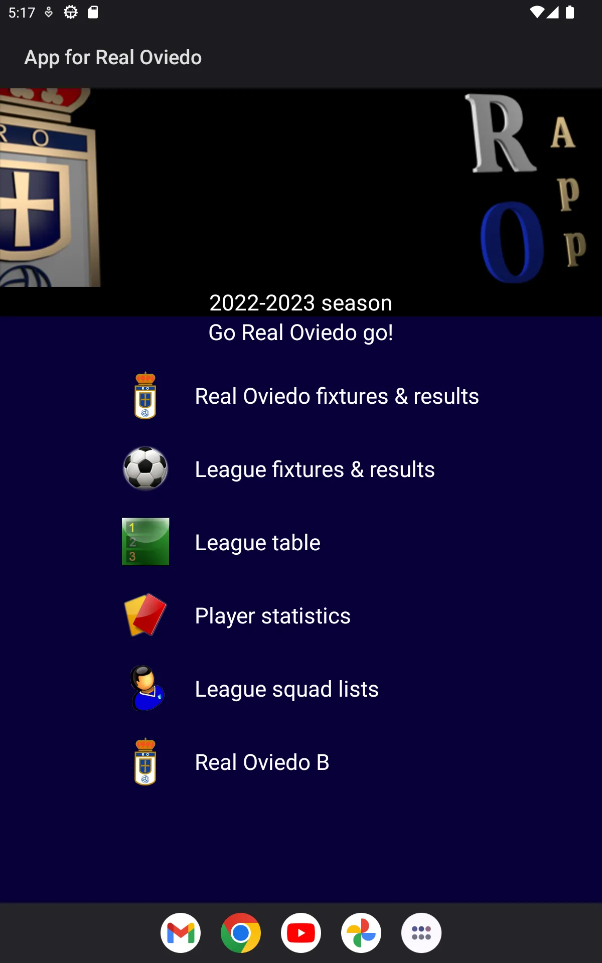 App for Real Oviedo | Indus Appstore | Screenshot