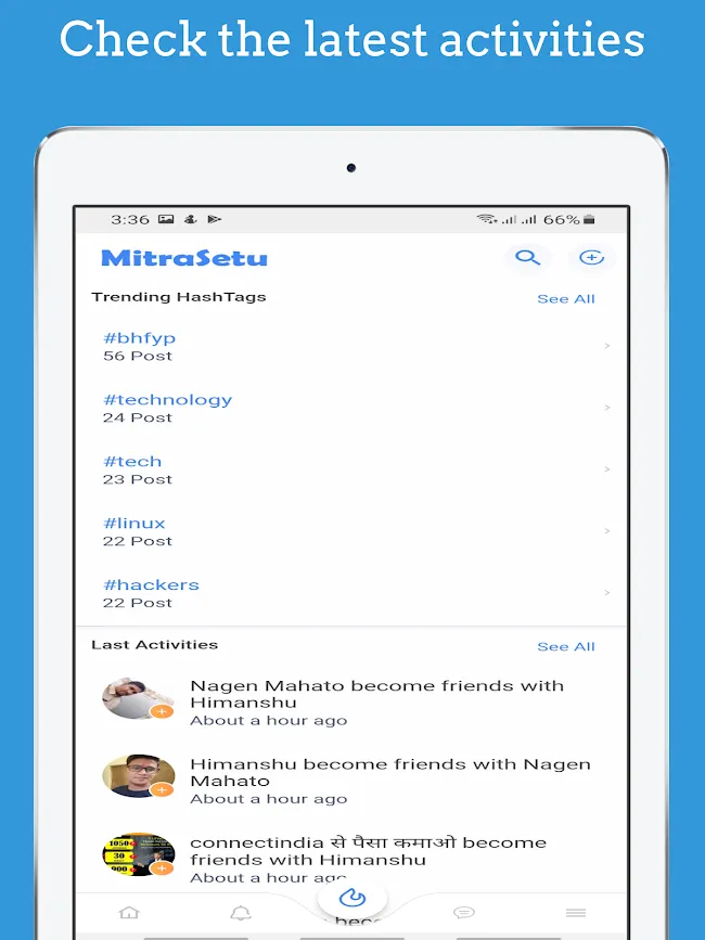 MitraSetu- Indian Social Media | Indus Appstore | Screenshot