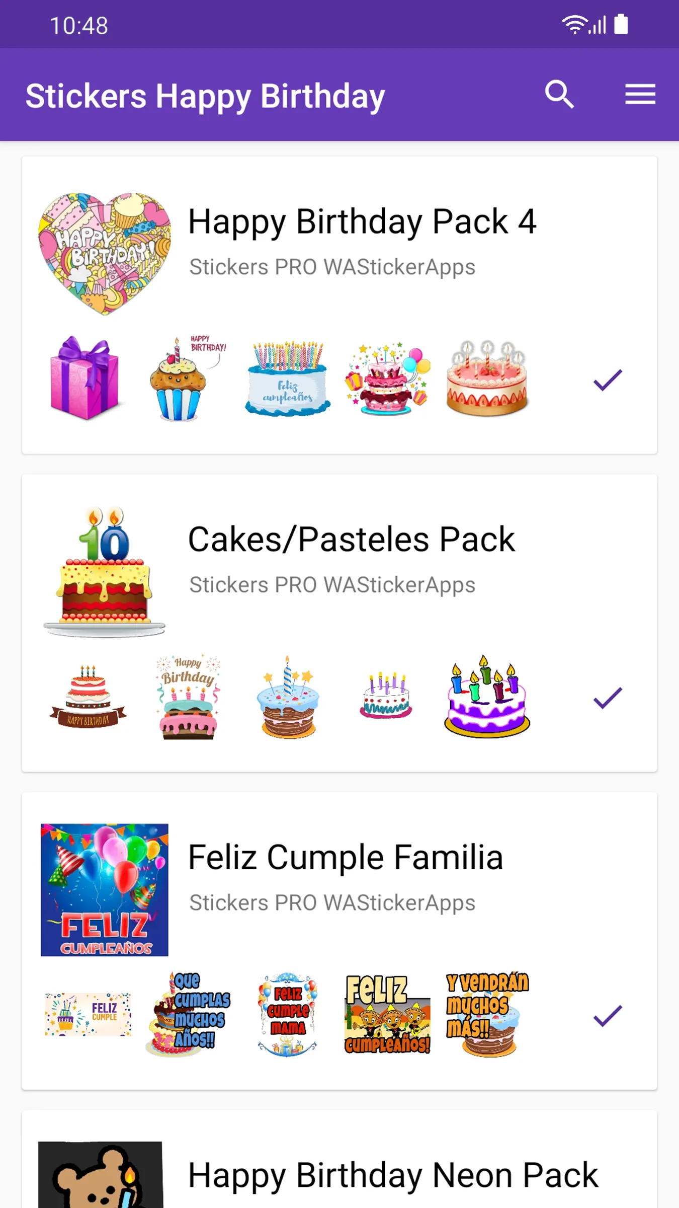 Stickers Happy Birthday | Indus Appstore | Screenshot