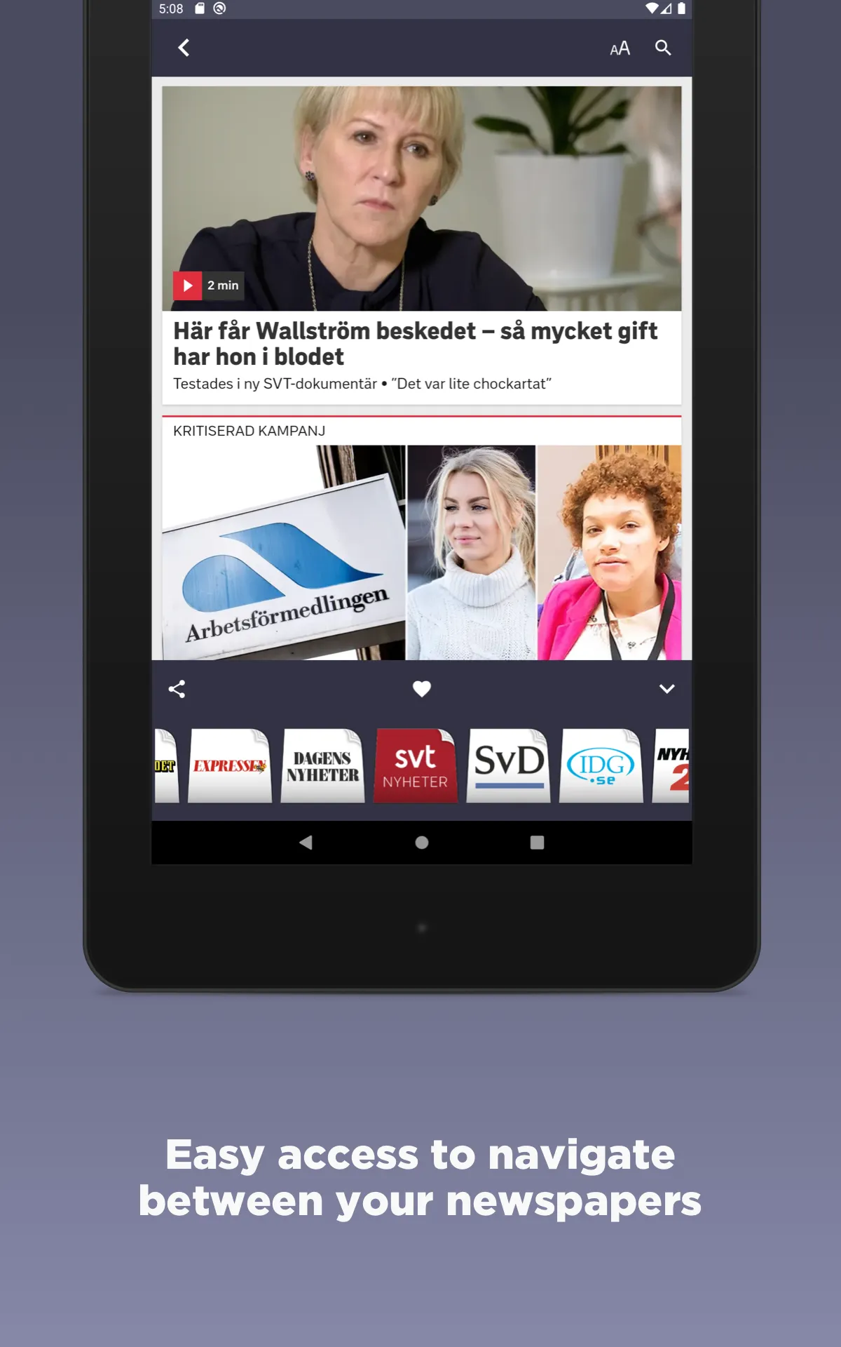 Swedish Newspapers | Indus Appstore | Screenshot