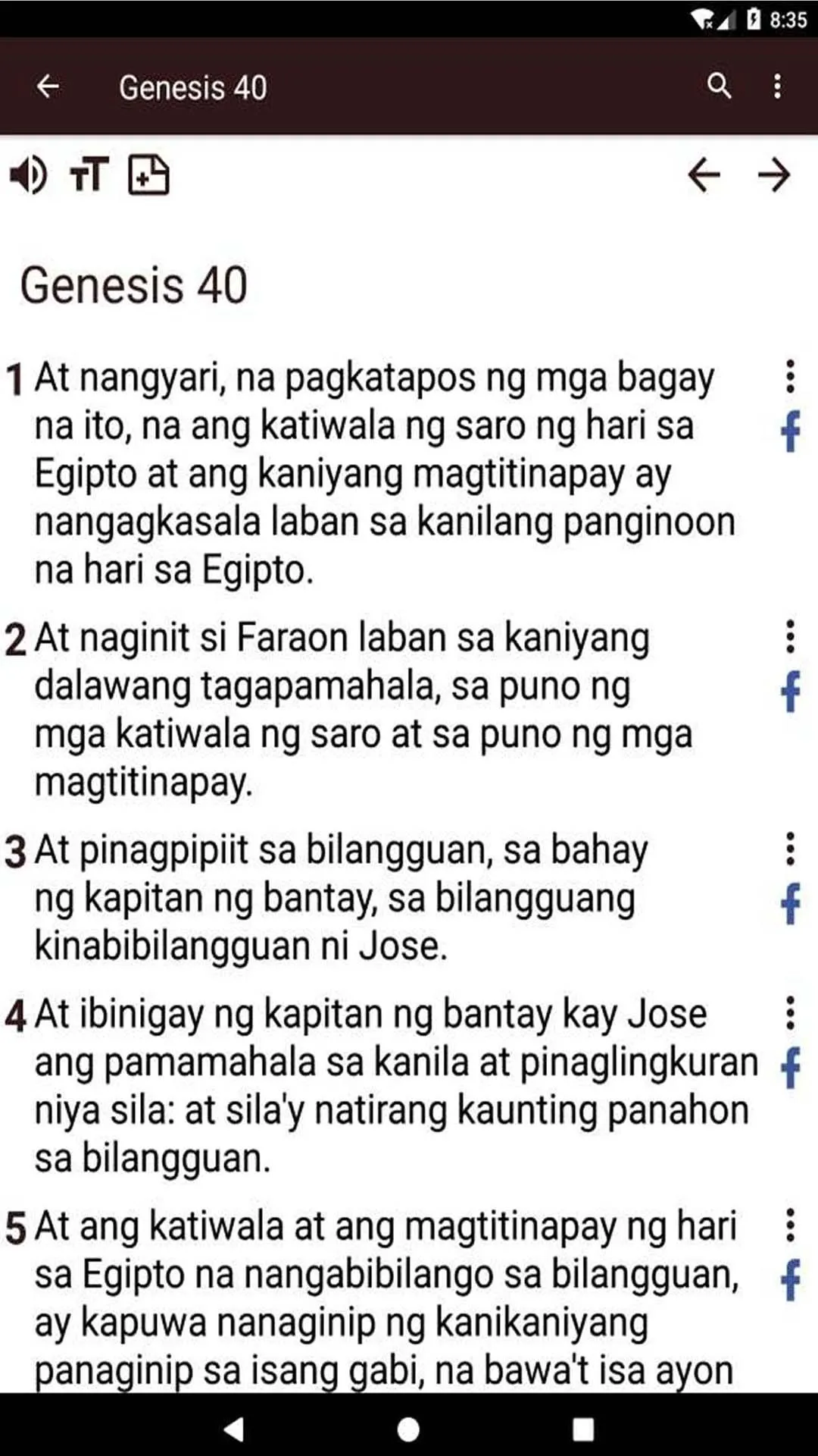 Bible in Tagalog offline | Indus Appstore | Screenshot